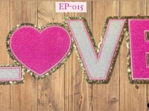 Chenille Love patch