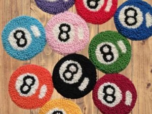 Chenille Billiard Set of 10 patches