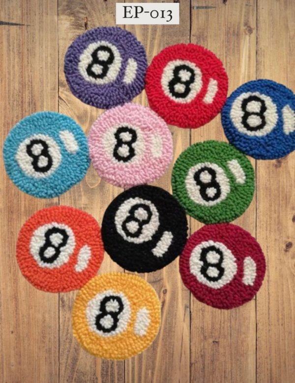 Chenille Billiard Set of 10 patches