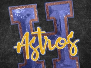 H astros sequin patches