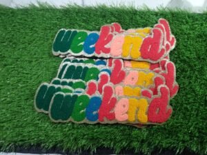 Weekend Chenille Patches